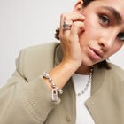 Beaded bracelet with padlock